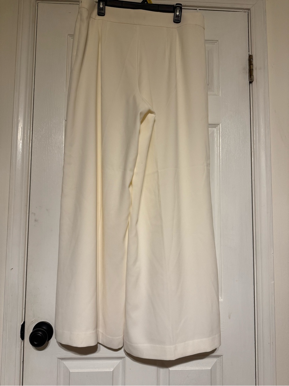 Ann Taylor Cream Wide-Leg Trousers - Picture 6 of 6